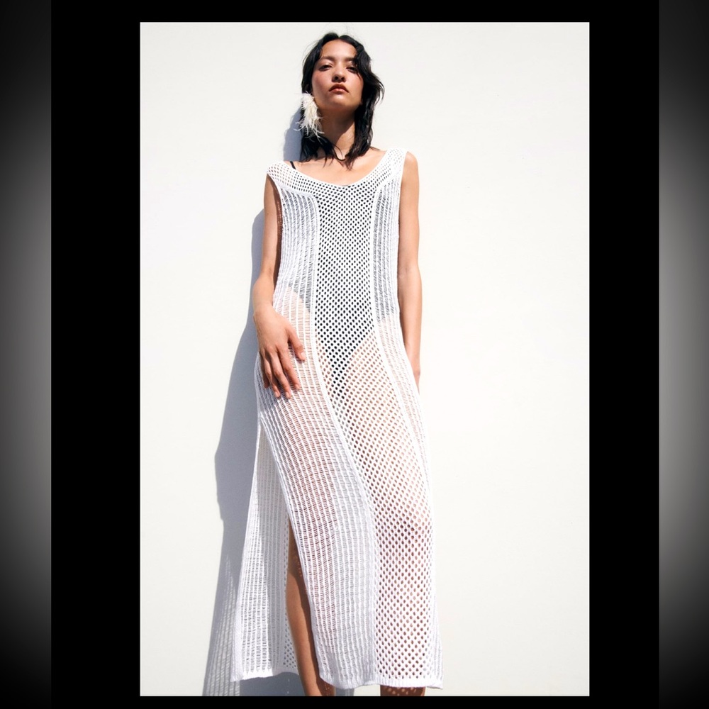 ZARA MESH TUNIC DRESS